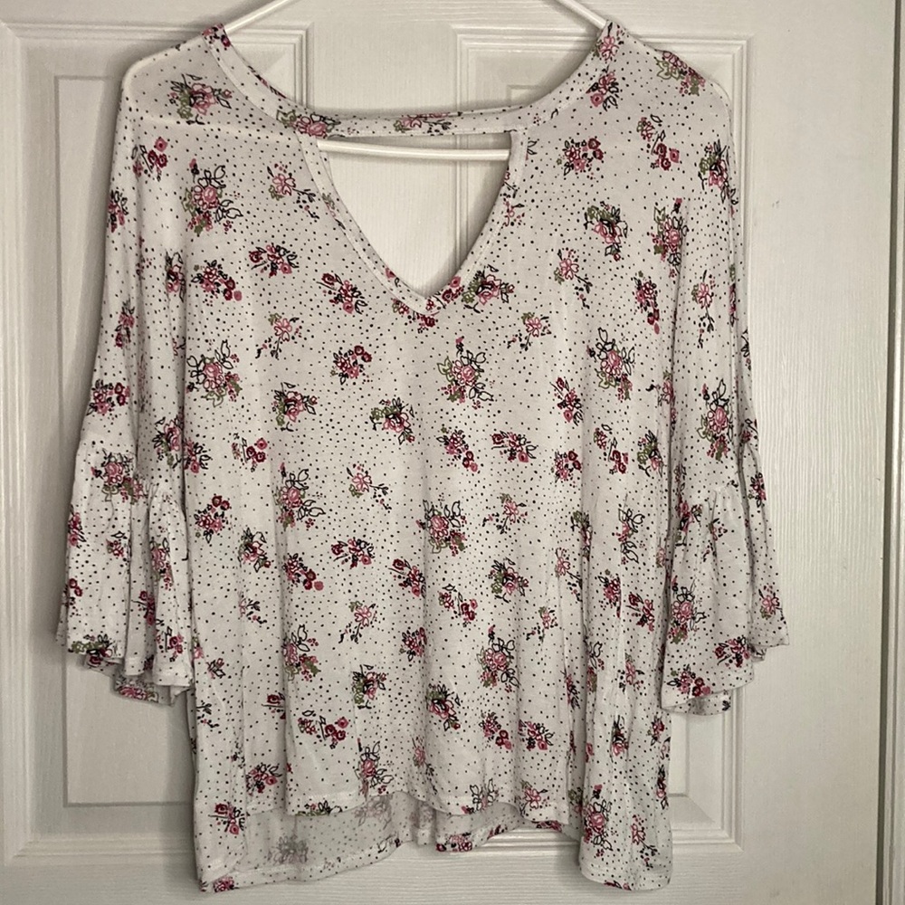 True Craft floral blouse